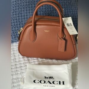 NWT Coach borough bowling bag | genuine glove tanned leather